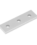 Heavy Duty 12 Pcs 3 Hole 2020 Aluminum Joining Plates For 2020 Series Extrusion Profiles Mending Plates With 7 Gauge Thickness 2 3 8 Inch Long By 11 16 Inch Wide Holes 7 32 Inch Diameter Great For Linear Extension And Overlap Connections., 3-hole aluminum plate