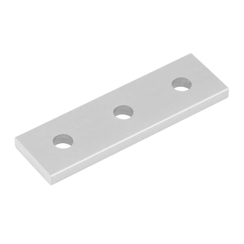 Heavy Duty 12 Pcs 3 Hole 2020 Aluminum Joining Plates For 2020 Series Extrusion Profiles Mending Plates With 7 Gauge Thickness 2 3 8 Inch Long By 11 16 Inch Wide Holes 7 32 Inch Diameter Great For Linear Extension And Overlap Connections., 3-hole aluminum plate