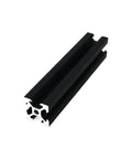Eight Pack 100mm V Slot Aluminum Extrusion Profiles 2020 Series European Standard Anodized Linear Rail in black for DIY projects