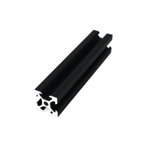 Eight Pack 100mm V Slot Aluminum Extrusion Profiles 2020 Series European Standard Anodized Linear Rail in black for DIY projects