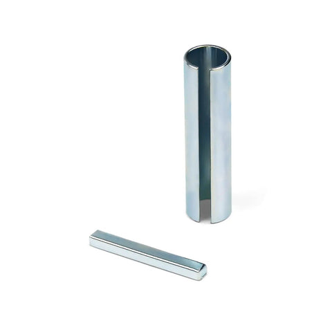 Stainless Steel Crankshaft Sleeve Adapter From Five Eighths Inch To Three Quarters Inch, Gearhead Friendly Three Sixteenth Inch Keystock Included