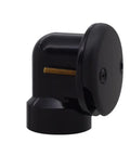 Side view of Tip Toe Schedule 40 ABS Bath Waste With Two Hole Elbow Matte Black Finish Tub Drain Assembly Includes Faceplate And Brass Screws