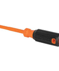 Insulated Screwdriver Set With 1000V Rating, 4 Inch Round Shanks, Square Tip, Phillips, And Slotted Tips, Cushioned Grip Handles