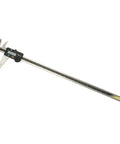 Pro Shop Digital Caliper 0 To 600 Mm With Dead On Readout And Grit Resistant Stainless Steel Beam Built Like A Tank For Exact Fabrication.0005 Inch Precision Data Output Ready, showing the measuring tool from an angled view.
