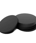Black Rubber Sheets Bulk Pack Of 10 Vibration Dampening Gasket Pads 6mm Thick Heavy Duty Shock Absorbing Wear Resistant Circular Discs