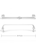 Front and side view of Door Bar Rack Replacement For Frigidaire And Kenmore Refrigerators, Part 240534701 showing dimensions