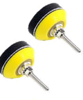 Two Inch Hook And Loop Sanding Backing Pad Kit With One Quarter Inch Shank Adapters Foam Buffer Pads And 50 Mm Discs shown