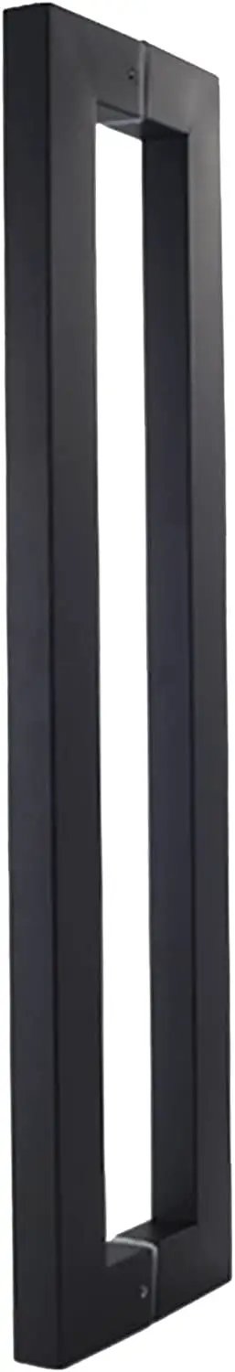Heavy Duty Stainless Steel Pair Double Sided Square Door Pull Handle For Wood Or Glass Entry And Shower Doors With Top Shelf Finish And Hardcore Build Quality That Is Simply Dang Amazing