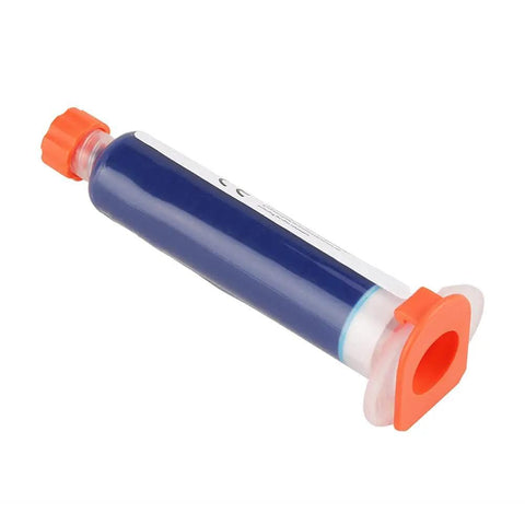 Blue No Clean Solder Flux Liquid Paste For PCB BGA Board Repair And Electronics Projects High Performance Soldering Flux in 10cc syringe
