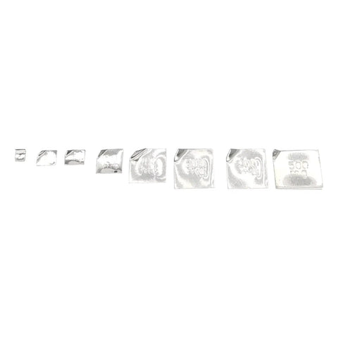 Pro Grade 17 Piece Calibration Weights Set for Digital Balances and Jewelry Scales stainless steel range view