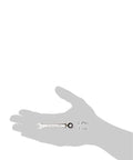 12 Point Stubby Reversible Ratcheting Wrench, Combo Design Built For Tight Spaces, One Quarter Inch Drive shown in hand scale