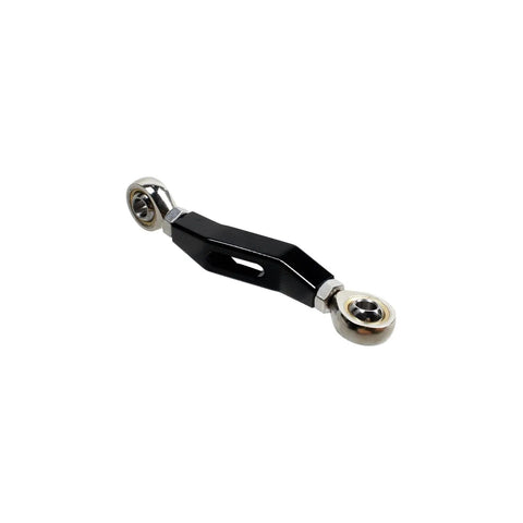 Harley Brake Shift Lever Linkage Pushrod Upgrade For Softail Mid Controls Fits 2018 2025 Street Bob Low Rider And FX Models 6061 T6 Aluminum Billet Black Anodized Gnarly Performance Upgrade, black billet link rod