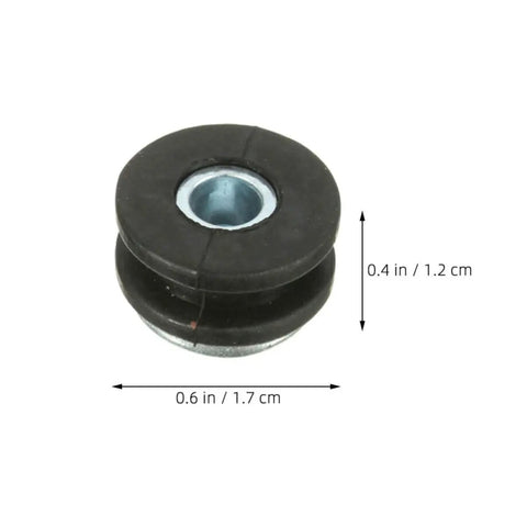 Two Sets Motorcycle Rubber Grommet Kit For Shock Absorption And Quick Install No Fuss Easy Fit Built Tough With Sturdy Rubber And Metal For Riding Long Distance Journeys And Smooth Motorcycle Fairings Buffer, 0.6 x 0.4 in