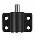 Rock Solid Heavy Duty Latch Kit, black metal slide lock bolt with smooth finish, designed for secure door and cabinet locking.