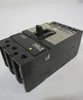 Heavy Duty Three Pole Circuit Breaker Featuring Adjustable Thermal Magnetic Trip For Dependable Industrial Power Routing Rated At 150 Amps And 600 Vac With 250 Vdc Straight Shot Panel Swaps And Pro Level Electrical Builds, showing side view.