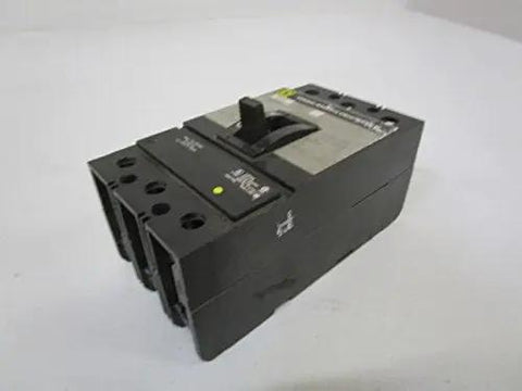 Heavy Duty Three Pole Circuit Breaker Featuring Adjustable Thermal Magnetic Trip For Dependable Industrial Power Routing Rated At 150 Amps And 600 Vac With 250 Vdc Straight Shot Panel Swaps And Pro Level Electrical Builds, showing side view.