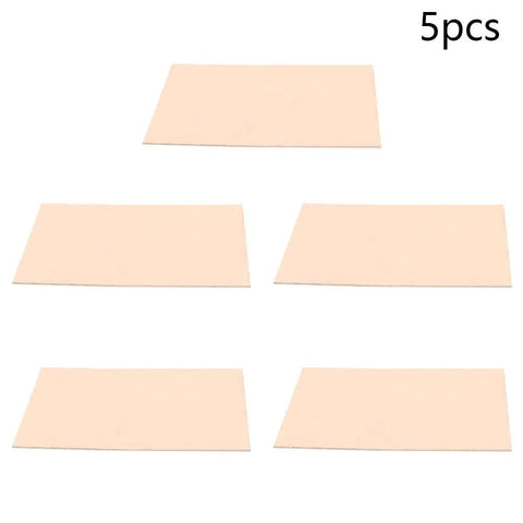 5 Pack Single Sided Copper Clad FR4 PCB Circuit Boards For DIY Prototyping 130mm x 75mm x 1.5mm shown in a set of five
