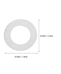 Stainless Steel Spindle Washers for Door Knob Kits, 100 Pack Flat Thin Silver Metal Washers, Noise Reduction for Quiet, Smooth Operation, Easy Install, Durable Hardware Upgrade for Home Renovation and Residential Use, 0.55in washer