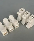 60 Pcs 3P CH3 Quick Connector Spring Wire Terminal Block For LED Light Bar Connection Spring Cable Clamp 3 Way Splice 10A 0.4mm To 2mm