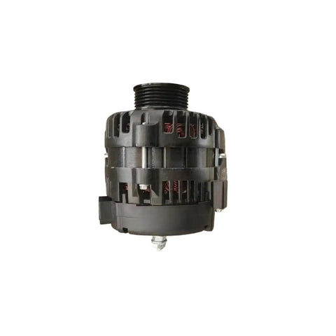 Front view of 12V 115A 9SI Marine Alternator With Quiet Operation Easy Plug N Play Install Lightweight Front End Reduction