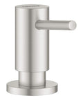Cosmopolitan Stainless Steel Soap Dispenser With InfinityFinish Top Refill Brass Head And Flange 15 Oz Capacity Durable Modern Bath Accessory