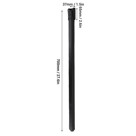 Heavy Duty Folding Table Legs 700mm Four Pack Self Locking With Multi Direction Mounting side view and dimensions.