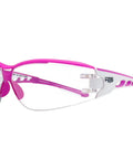 Ultra Lightweight Anti Fog Wrap Around Safety Glasses With Clear Lenses U6 ANSI Z87.1 Scratch Resistant Soft Touch Comfort Fit For Lab Chemistry Shooting And All Day Everyday Work Fits Small To Large Faces side view