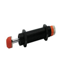 Beefy Adjustable Hydraulic Damper AD2050 for Motion Control with End Stop and Threaded Mount, reduces rebound, black cylindrical design