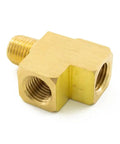One Quarter Inch NPT Brass Run Tee Fitting For Air Lines And Pneumatic Systems durable brass branch connector