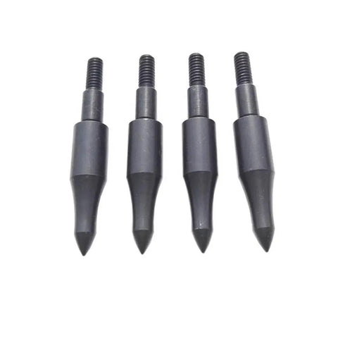 12 Pack Screw In Field Point Archery Tips 125 To 150 Grain Stainless Steel Arrow Points For Target Practice And Training Easy To Install And Replace Black Finish Durable Steel Tough As Nails Built To Last