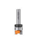 Pro Grade Mortising Router Bit 1/2-Inch Diameter With 1/4-Inch Shank, two-flute design, close-up view.