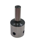 Annular cutter tool holder with 1/2 in steel shank and lock screw, silver-gray metal
