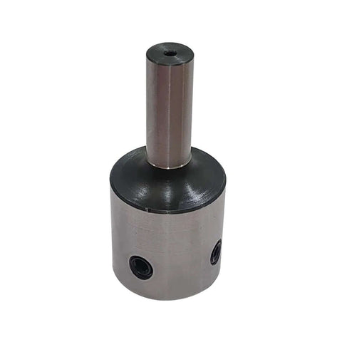 Annular cutter tool holder with 1/2 in steel shank and lock screw, silver-gray metal