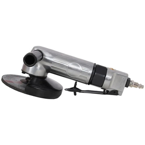 5 Inch Air Angle Grinder Pneumatic Cut Off Tool For Metal Grinding And Weld Prep Delivers Eleven Thousand RPM Of Pure Torque with grinding pad.