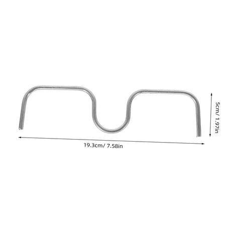 Set Of 10 Fruit Tree Pullers And Branch Spreader Tools showing a single steel wire, 19.3cm length, for pruning in silver finish.