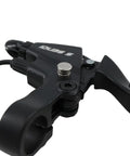 Close-up of ergonomic E Bike Brake Lever With Locking Button for electric bicycle and e scooter, waterproof wire connection visible.