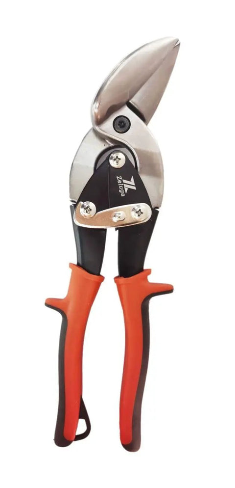 Heavy Duty Left And Right Aviation Snips Combo Pack For Sheet Metal Cutting Pinch Thru Point Design For Fewer Rivets Effortless Maneuverability