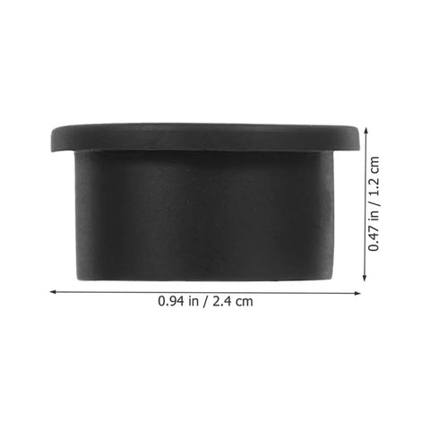 20Pcs Black Round Rubber Grommet Kit For Cable Holes Tough Pro Grade Weatherproof Wire Grommets With Easy Install For Protecting Cables And Wires From Dust And Abrasion, 2.4 cm x 1.2 cm