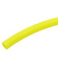 Yellow corrugated tube resembling Spiral Wrap Cable Tube 7.5mm To 25mm 5M PP Insulated Split Wire Loom Protection Sleeve