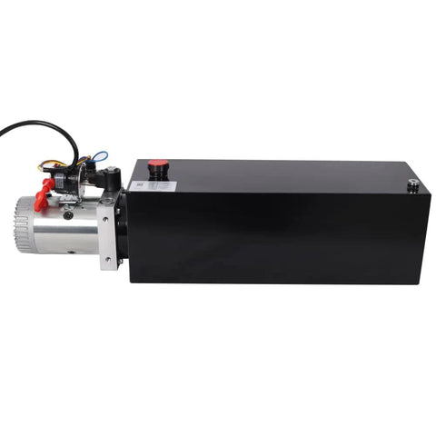 Heavy Duty 12V DC Hydraulic Power Unit With Steel Tank 1.6Kw Motor High Flow Pump for dump trailers and lift gates
