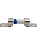 Rock Solid High Voltage DC 450V Fuse For New Energy Electric Vehicles Built Tough For Circuit Protection In 15a Through 50a Amps with metal ends.