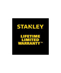 Stanley lifetime limited warranty badge for Three Piece Chisel Set With Hardened Chrome Carbon Steel Blades, Short Series For Extra Control, Built Tough For Durable Use, Corrosion Resistant Lacquer, Ergonomic Bi Material Handle, And Protective Blade Guard For Safe Storage.