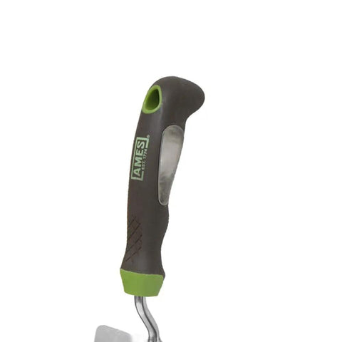 Stainless Steel Hand Trowel With Ergo Gel Grip 13 Inch Cushioned Comfort Handle for Gardening, featuring durable ergonomic design.