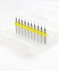 Ultra Sharp Carbide PCB Drill Bits Kit With 0.3mm And 0.35mm Micro Twist Drills, 10 Pieces in protective case