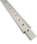 Premium Aluminum T Track Slot Jig Featuring M6 And M8 Threaded Slide Rails For Router Table Woodworking Fixtures close-up of aluminum rail showing threaded holes.