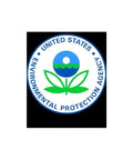 Logo of the United States Environmental Protection Agency with a green plant and blue circle on a white background.