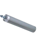 Double Acting Pneumatic Cylinder Industrial Automation Actuator delivering precision linear motion in a compact footprint, gray metal design.