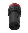 Two Pack 22mm Red LED Buzzer Alarm Signal Light 24V AC DC Indicator close-up view