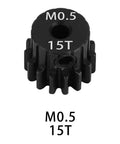 0.5M Pinion Gear Set For 1 By 24 And 1 By 28 RC Cars And Trucks 2Mm Shaft Hardened Steel 15T Durable Replacement