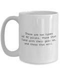 Awesome RC Planes Coffee Mug Gift For Plane Heads And RC Pilots, white mug with humorous text about RC pilots